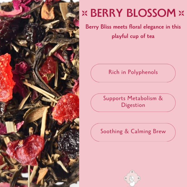 Berry Blossom: Mix berries, floral Oolong tea blend - Image 4