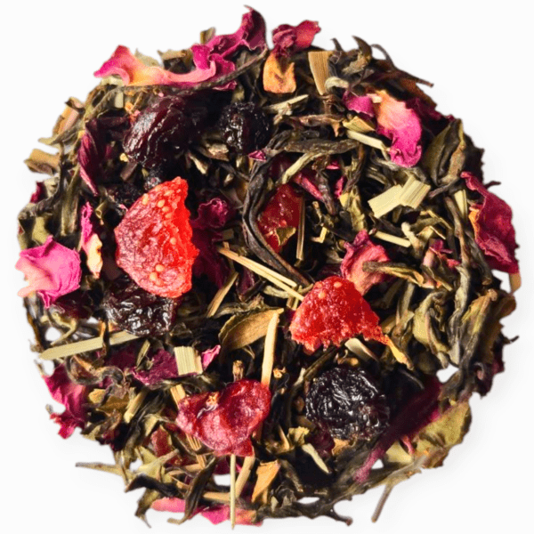 Berry Blossom: Mix berries, floral Oolong tea blend